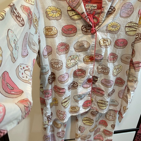 PJ Salvage Multicolor light weight cotton Donut 🍩 women’s pajamas - Picture 2 of 11